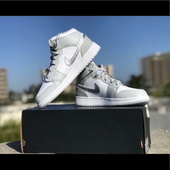 Nike Other - Nike Air Jordan 1 Mid GS Grey Fog